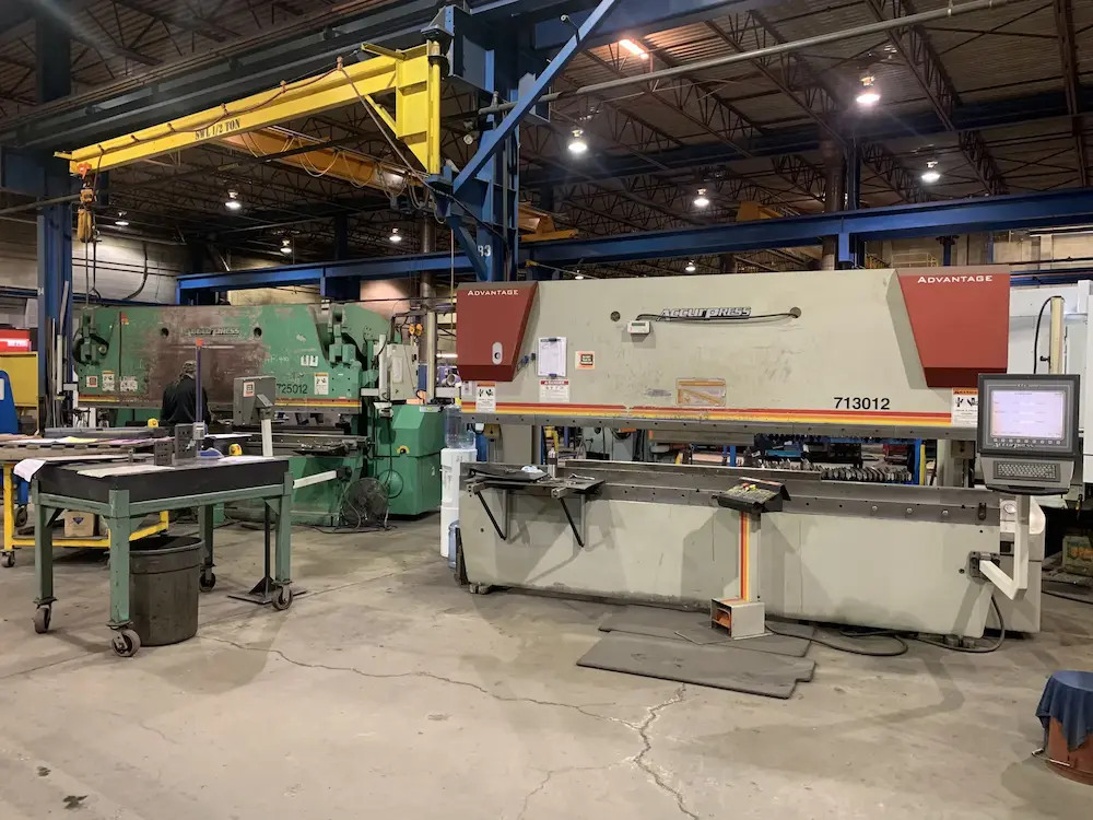 130 TON and 250 TON ACCURPRESS PRESS BRAKES